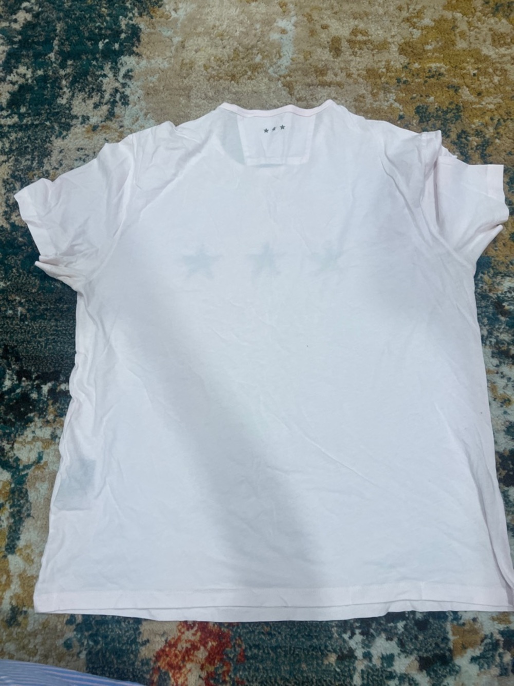 John Varvatos Pale Pink Crewneck Tee - Picture 3 of 3